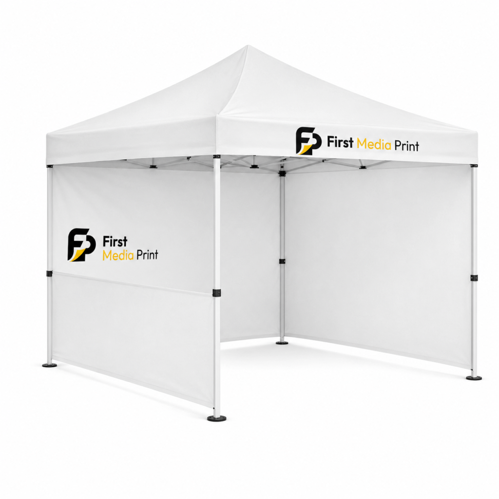 Cort expozitional pliabil FMP 3 x 45 m otel alb sistem profesional geanta transport inclusa 1